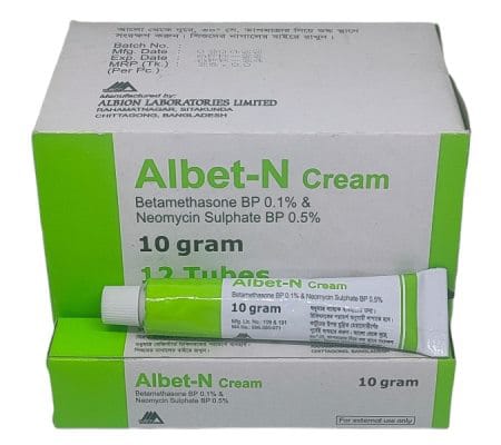 Cream Albet-N 0.1%+0.5% (12 tubes) (10gm)